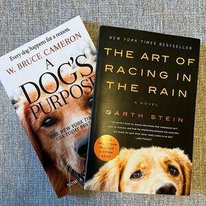 BUNDLE OF 2 paperback books: A Dog’s Purpose & The Art of Racing in the Rain
